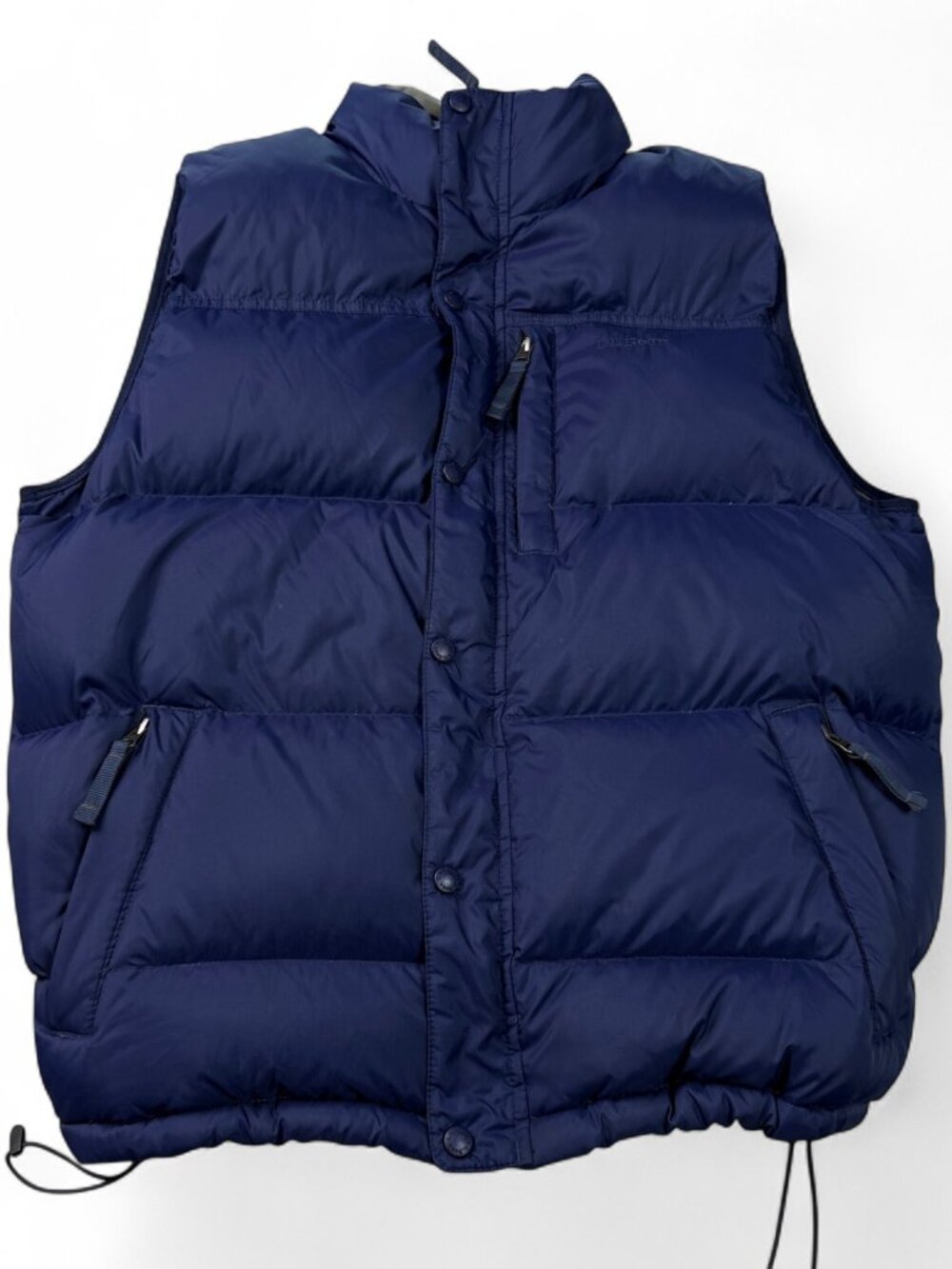 L.L.Bean Men's L Blue Nylon Goose Down Puffer Vest Made in Bangladesh